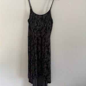 EXPRESS Shelf Bra Black Snake Print Dress